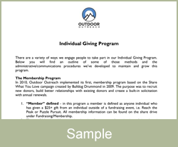 Individual Giving Program